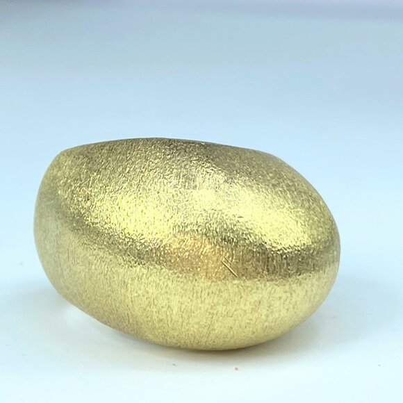 H Stern 18K "Golden Stone" Pedras Roladas Brushed finish ring 25.3g s8 JR9099 - Picture 5 of 11